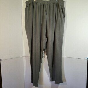 Kingsize Men's Drawstring Pajama Pant Size 7XL Gray